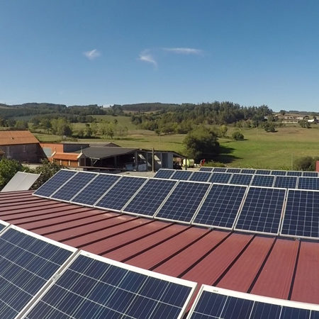 Instalación placas solares sobre panel sandwich