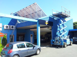 instalacion_placas_fotovoltaicas montaje placas solares gasolinera galicia
